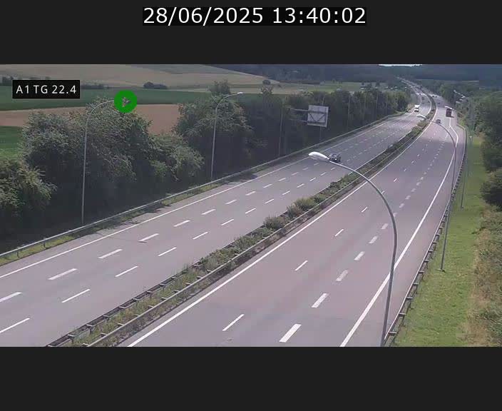 <h2>Traffic live webcam Luxembourg Flaxweiler - A1 direction Luxembourg - BK 22.4</h2>