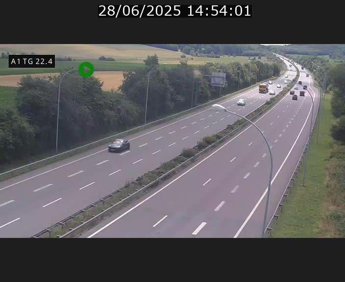 <h2>Traffic live webcam Luxembourg Flaxweiler - A1 direction Luxembourg - BK 22.4</h2>