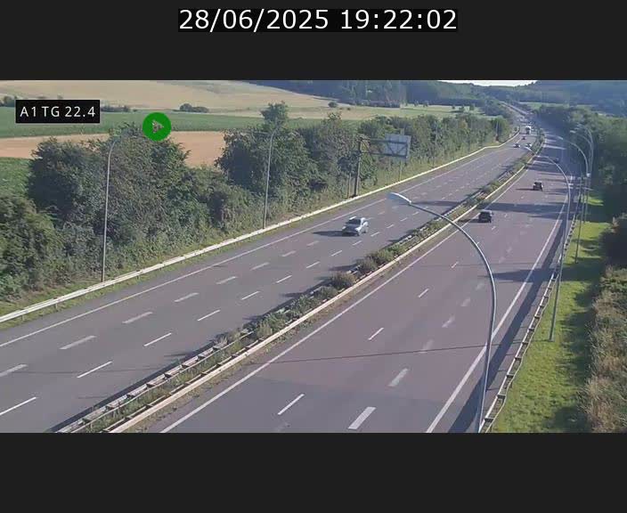 <h2>Traffic live webcam Luxembourg Flaxweiler - A1 direction Luxembourg - BK 22.4</h2>