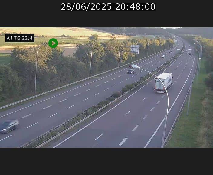 <h2>Traffic live webcam Luxembourg Flaxweiler - A1 direction Luxembourg - BK 22.4</h2>