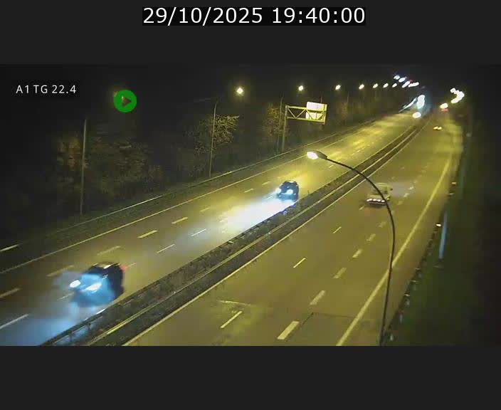 Traffic live webcam Luxembourg Flaxweiler - A1 direction Luxembourg - BK 22.4