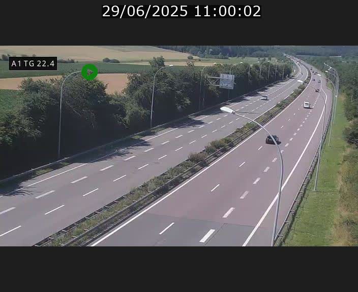 <h2>Traffic live webcam Luxembourg Flaxweiler - A1 direction Luxembourg - BK 22.4</h2>