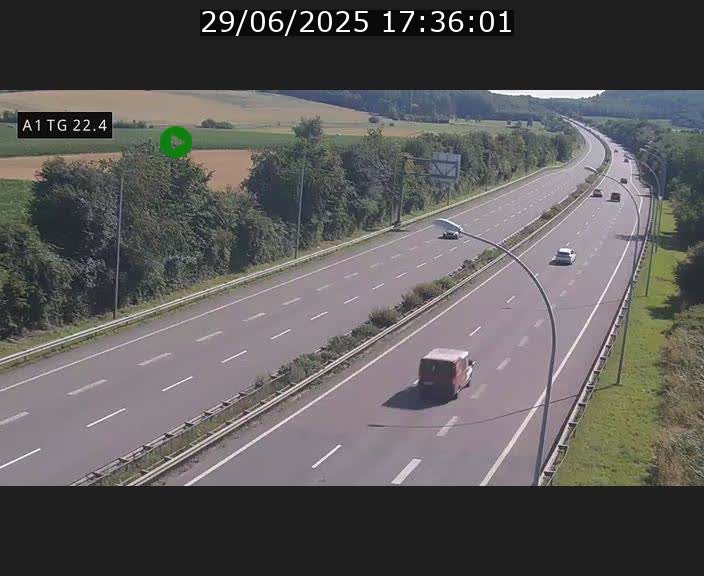 <h2>Traffic live webcam Luxembourg Flaxweiler - A1 direction Luxembourg - BK 22.4</h2>