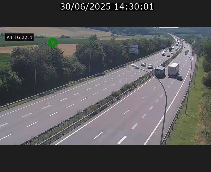 <h2>Traffic live webcam Luxembourg Flaxweiler - A1 direction Luxembourg - BK 22.4</h2>