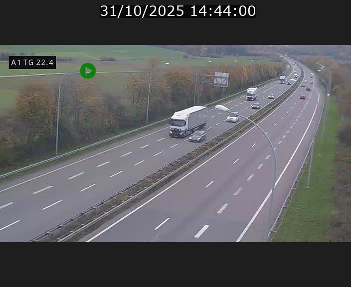 <h2>Traffic live webcam Luxembourg Flaxweiler - A1 direction Luxembourg - BK 22.4</h2>