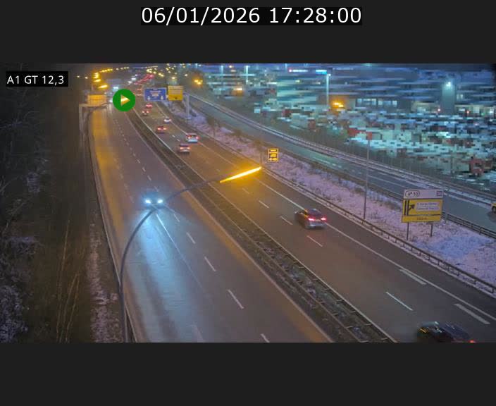 <h2>Traffic live webcam Luxembourg Senningerberg - A1 direction Allemagne - BK 12.3</h2>