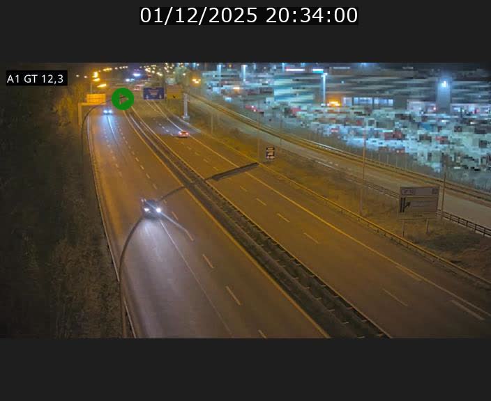 <h2>Traffic live webcam Luxembourg Senningerberg - A1 direction Allemagne - BK 12.3</h2>