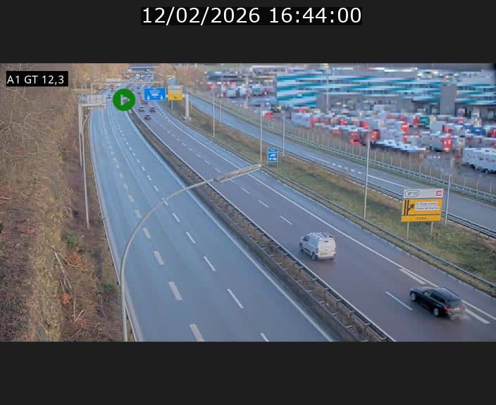 <h2>Traffic live webcam Luxembourg Senningerberg - A1 direction Allemagne - BK 12.3</h2>