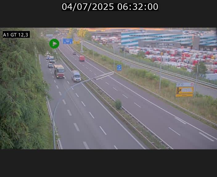 <h2>Traffic live webcam Luxembourg Senningerberg - A1 direction Allemagne - BK 12.3</h2>