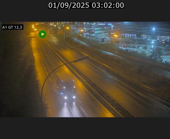 <h2>Traffic live webcam Luxembourg Senningerberg - A1 direction Allemagne - BK 12.3</h2>