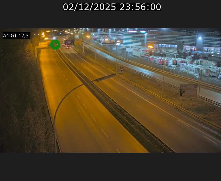 <h2>Traffic live webcam Luxembourg Senningerberg - A1 direction Allemagne - BK 12.3</h2>