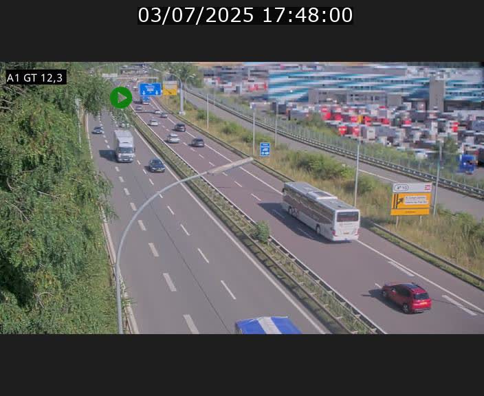 <h2>Traffic live webcam Luxembourg Senningerberg - A1 direction Allemagne - BK 12.3</h2>