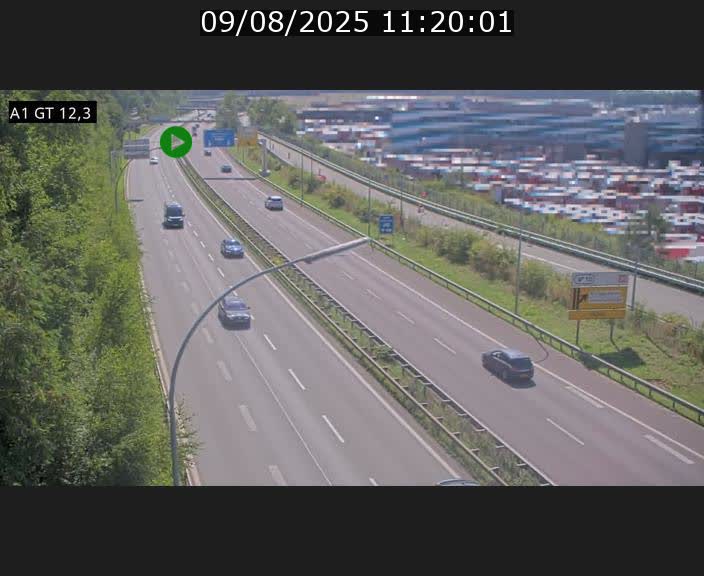 <h2>Traffic live webcam Luxembourg Senningerberg - A1 direction Allemagne - BK 12.3</h2>
