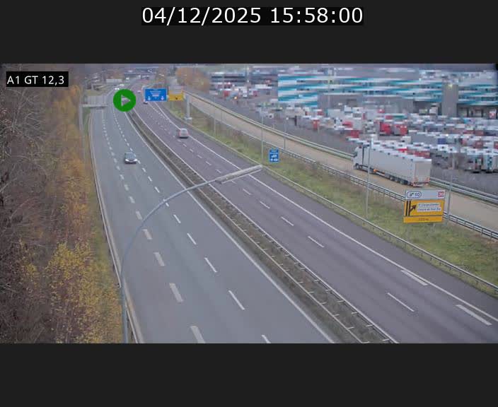 <h2>Traffic live webcam Luxembourg Senningerberg - A1 direction Allemagne - BK 12.3</h2>