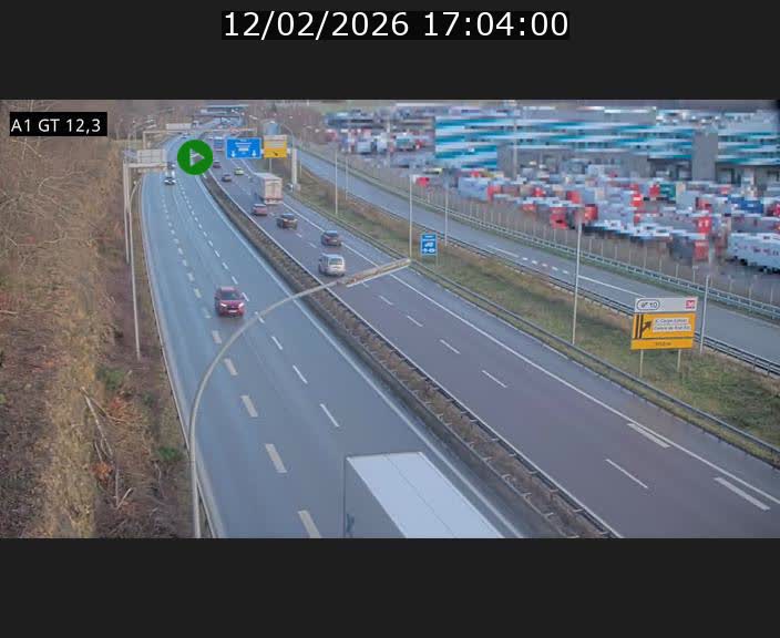<h2>Traffic live webcam Luxembourg Senningerberg - A1 direction Allemagne - BK 12.3</h2>