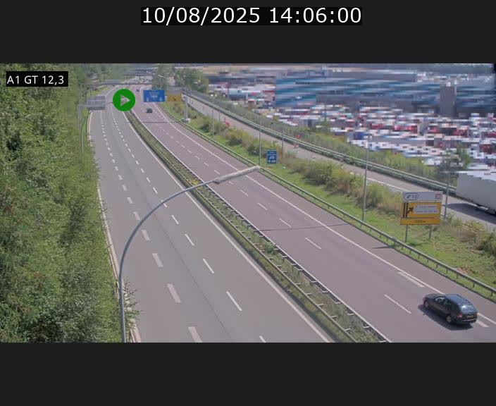 <h2>Traffic live webcam Luxembourg Senningerberg - A1 direction Allemagne - BK 12.3</h2>