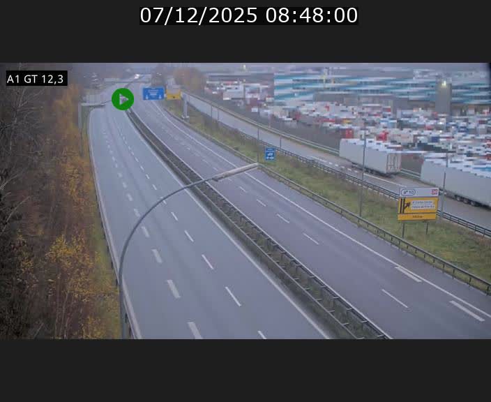<h2>Traffic live webcam Luxembourg Senningerberg - A1 direction Allemagne - BK 12.3</h2>