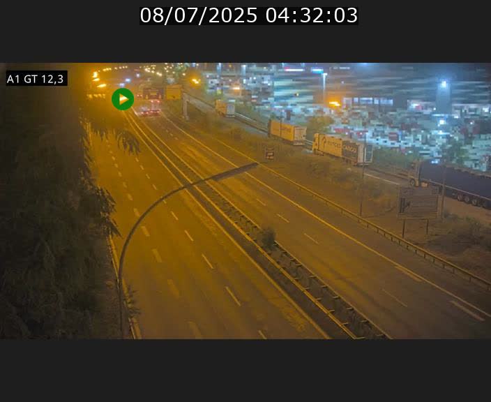 <h2>Traffic live webcam Luxembourg Senningerberg - A1 direction Allemagne - BK 12.3</h2>