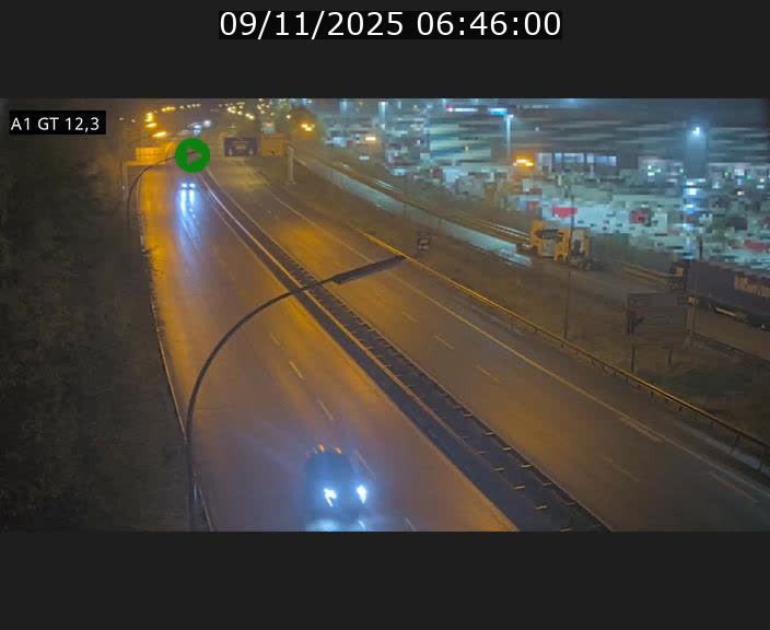 <h2>Traffic live webcam Luxembourg Senningerberg - A1 direction Allemagne - BK 12.3</h2>