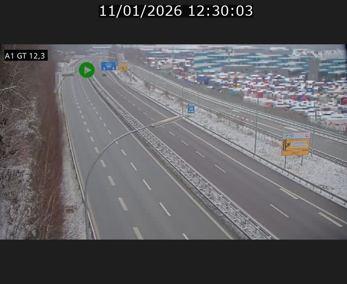<h2>Traffic live webcam Luxembourg Senningerberg - A1 direction Allemagne - BK 12.3</h2>