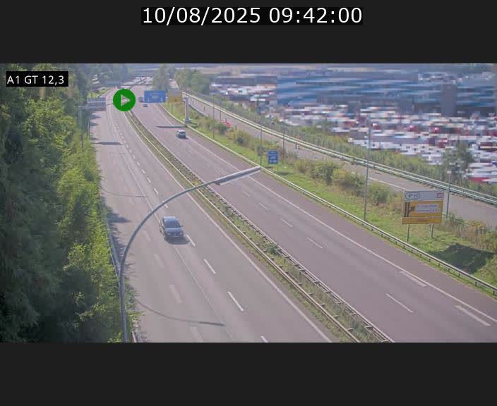 <h2>Traffic live webcam Luxembourg Senningerberg - A1 direction Allemagne - BK 12.3</h2>