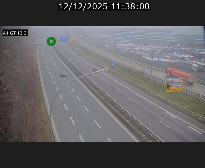 <h2>Traffic live webcam Luxembourg Senningerberg - A1 direction Allemagne - BK 12.3</h2>