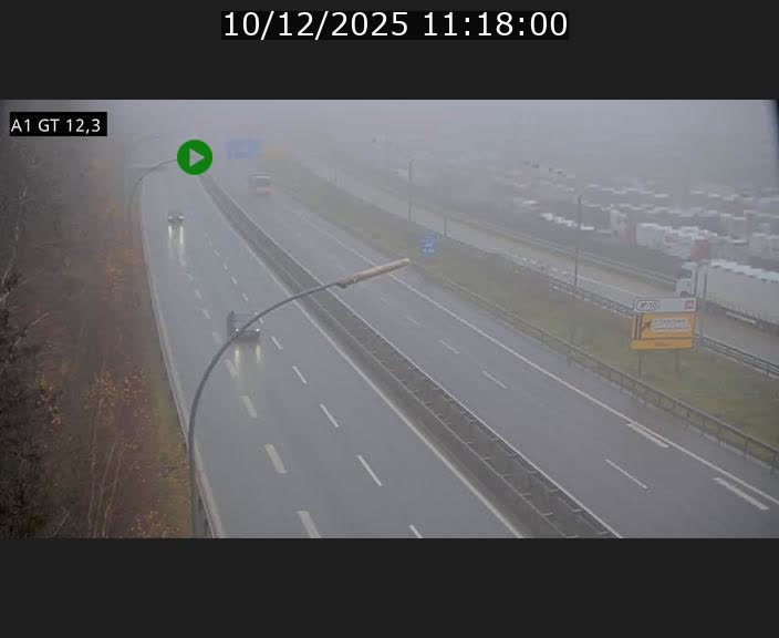 <h2>Traffic live webcam Luxembourg Senningerberg - A1 direction Allemagne - BK 12.3</h2>
