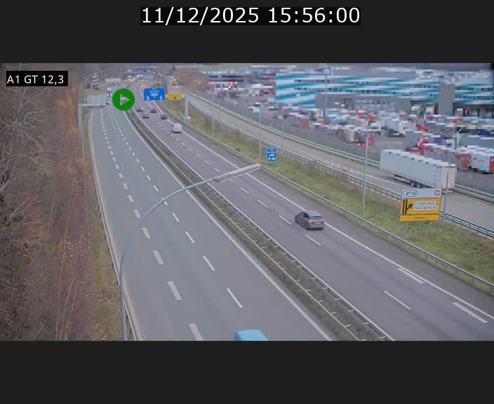 <h2>Traffic live webcam Luxembourg Senningerberg - A1 direction Allemagne - BK 12.3</h2>