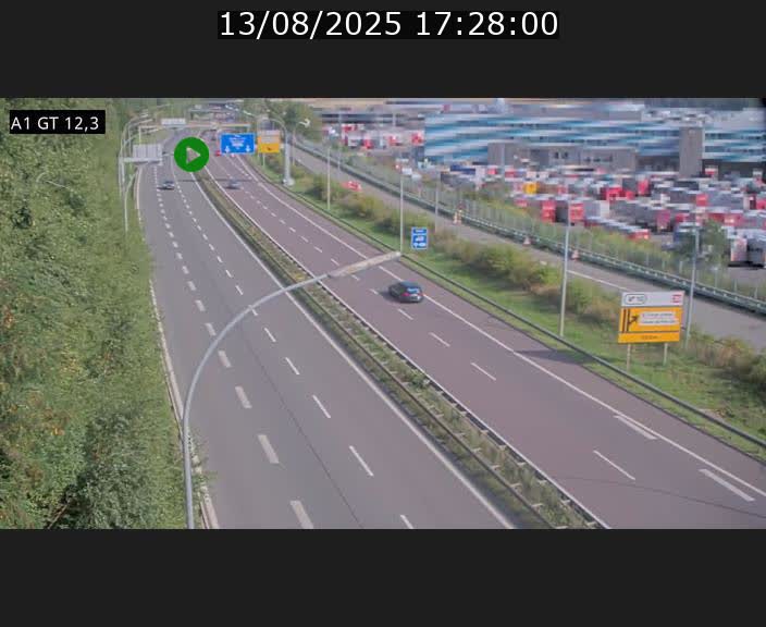 <h2>Traffic live webcam Luxembourg Senningerberg - A1 direction Allemagne - BK 12.3</h2>