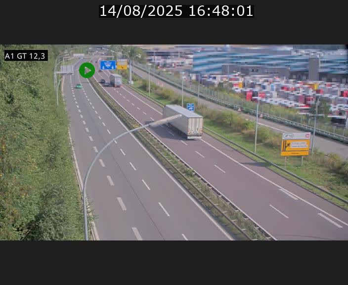 <h2>Traffic live webcam Luxembourg Senningerberg - A1 direction Allemagne - BK 12.3</h2>