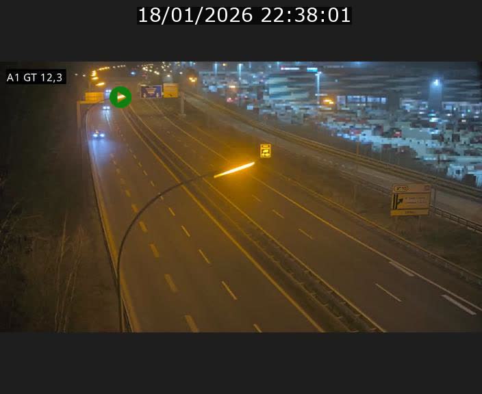 <h2>Traffic live webcam Luxembourg Senningerberg - A1 direction Allemagne - BK 12.3</h2>