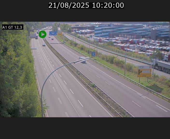 <h2>Traffic live webcam Luxembourg Senningerberg - A1 direction Allemagne - BK 12.3</h2>