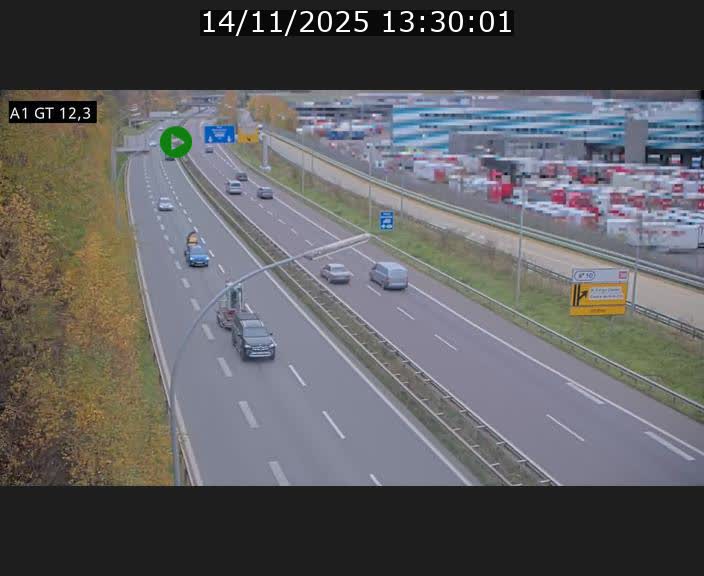 <h2>Traffic live webcam Luxembourg Senningerberg - A1 direction Allemagne - BK 12.3</h2>