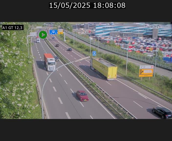 <h2>Traffic live webcam Luxembourg Senningerberg - A1 direction Allemagne - BK 12.3</h2>
