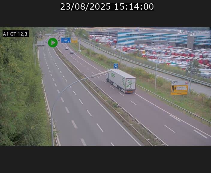 <h2>Traffic live webcam Luxembourg Senningerberg - A1 direction Allemagne - BK 12.3</h2>