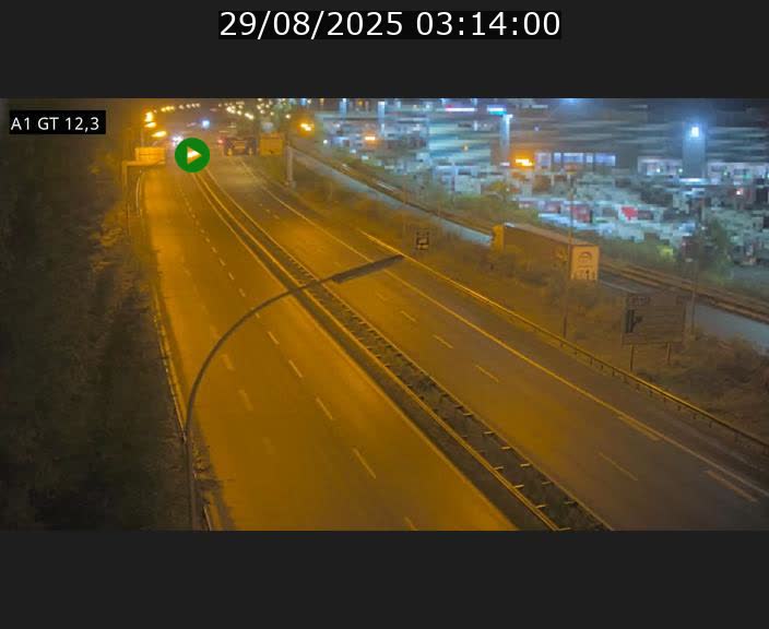 <h2>Traffic live webcam Luxembourg Senningerberg - A1 direction Allemagne - BK 12.3</h2>