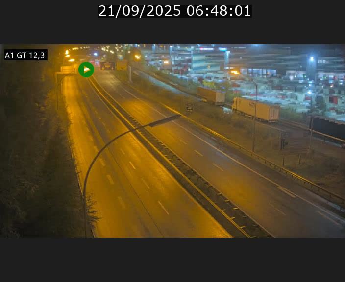 <h2>Traffic live webcam Luxembourg Senningerberg - A1 direction Allemagne - BK 12.3</h2>
