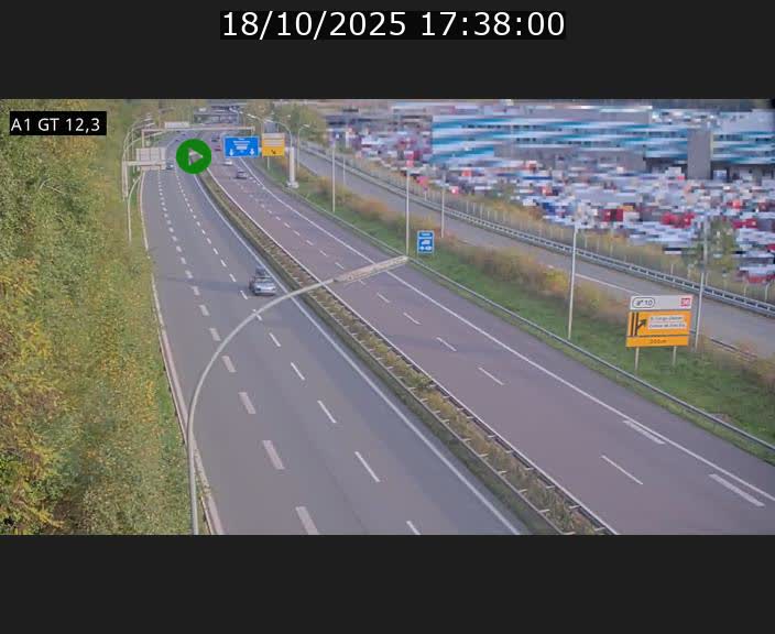 <h2>Traffic live webcam Luxembourg Senningerberg - A1 direction Allemagne - BK 12.3</h2>