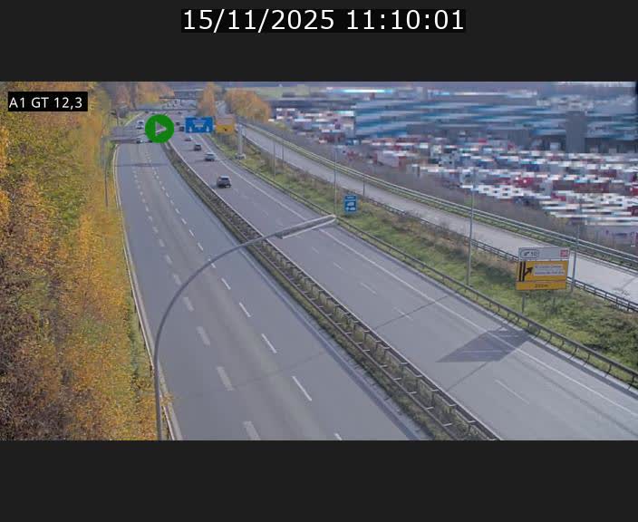 <h2>Traffic live webcam Luxembourg Senningerberg - A1 direction Allemagne - BK 12.3</h2>