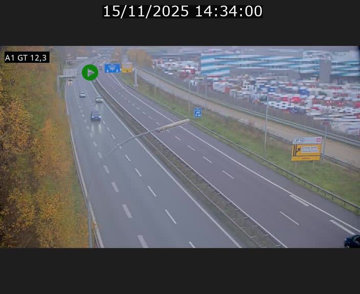 <h2>Traffic live webcam Luxembourg Senningerberg - A1 direction Allemagne - BK 12.3</h2>