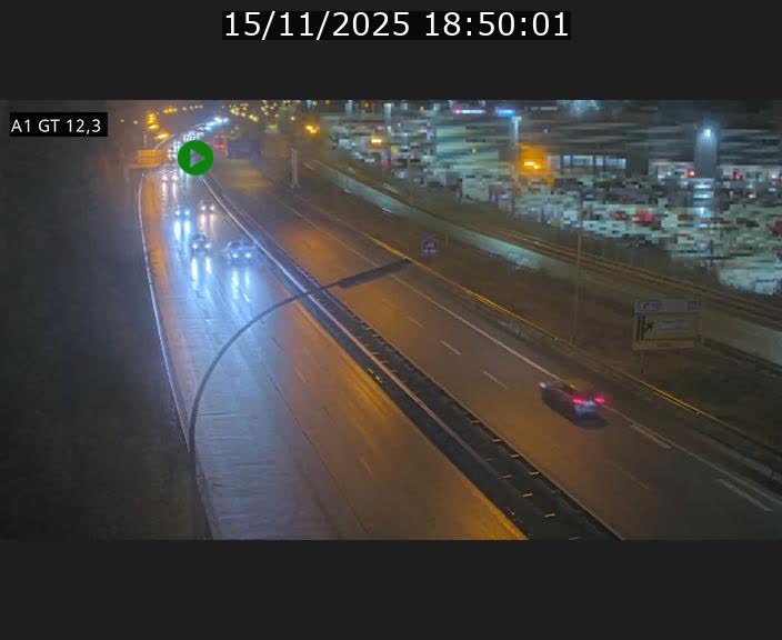 <h2>Traffic live webcam Luxembourg Senningerberg - A1 direction Allemagne - BK 12.3</h2>