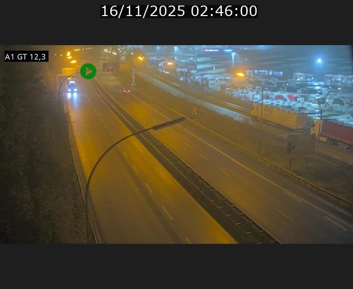 <h2>Traffic live webcam Luxembourg Senningerberg - A1 direction Allemagne - BK 12.3</h2>