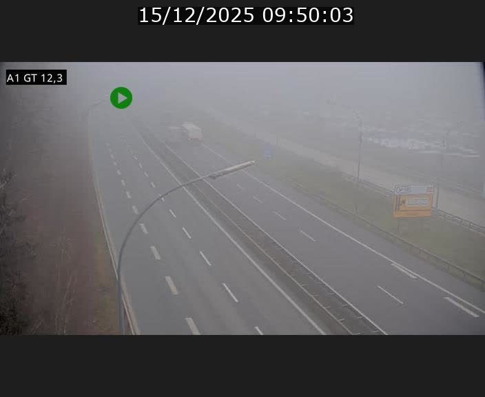 <h2>Traffic live webcam Luxembourg Senningerberg - A1 direction Allemagne - BK 12.3</h2>