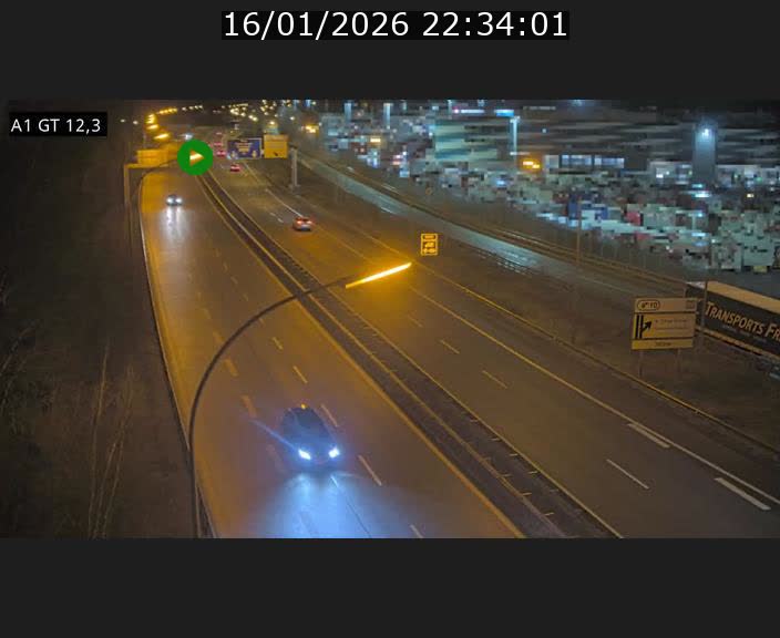 <h2>Traffic live webcam Luxembourg Senningerberg - A1 direction Allemagne - BK 12.3</h2>