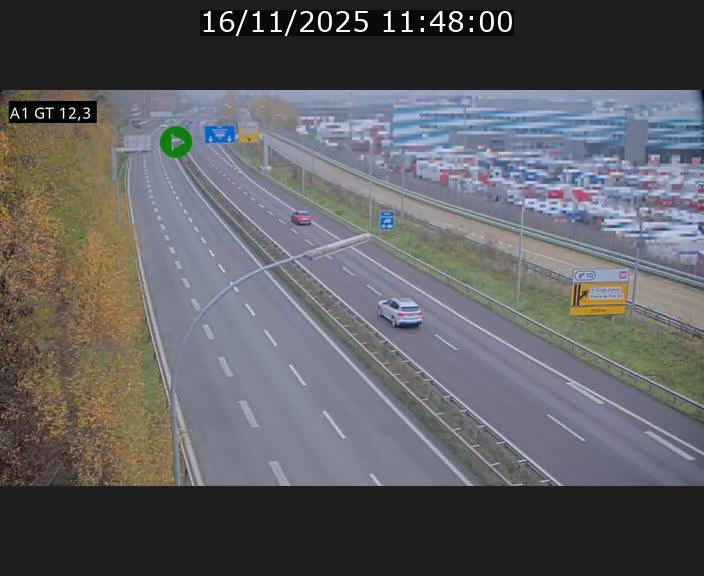 <h2>Traffic live webcam Luxembourg Senningerberg - A1 direction Allemagne - BK 12.3</h2>
