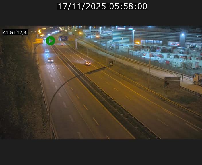 <h2>Traffic live webcam Luxembourg Senningerberg - A1 direction Allemagne - BK 12.3</h2>