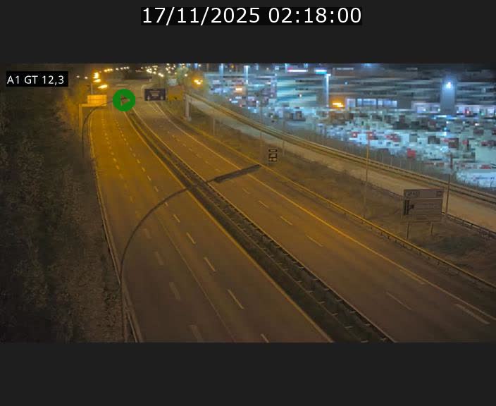 <h2>Traffic live webcam Luxembourg Senningerberg - A1 direction Allemagne - BK 12.3</h2>