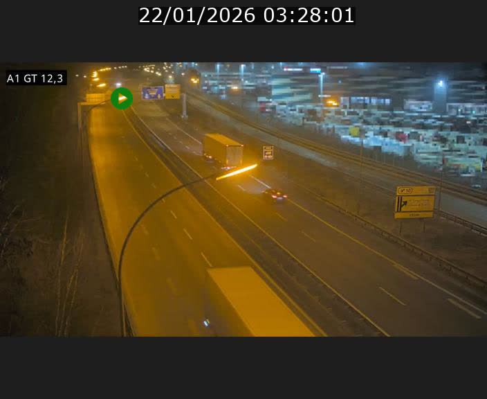 <h2>Traffic live webcam Luxembourg Senningerberg - A1 direction Allemagne - BK 12.3</h2>