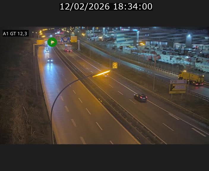 <h2>Traffic live webcam Luxembourg Senningerberg - A1 direction Allemagne - BK 12.3</h2>