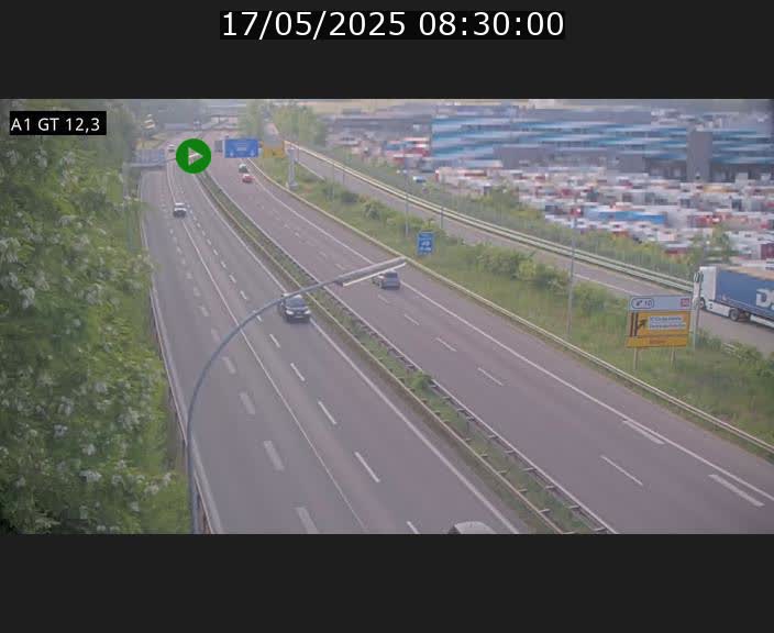 <h2>Traffic live webcam Luxembourg Senningerberg - A1 direction Allemagne - BK 12.3</h2>
